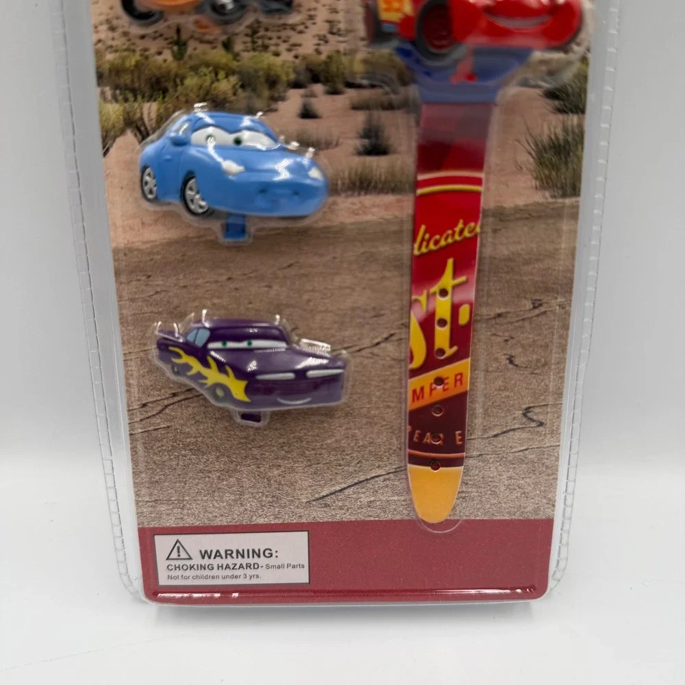 2006 Disney Parks Pixar Cars Watch Set Tow Mater Sally Ramone Faces